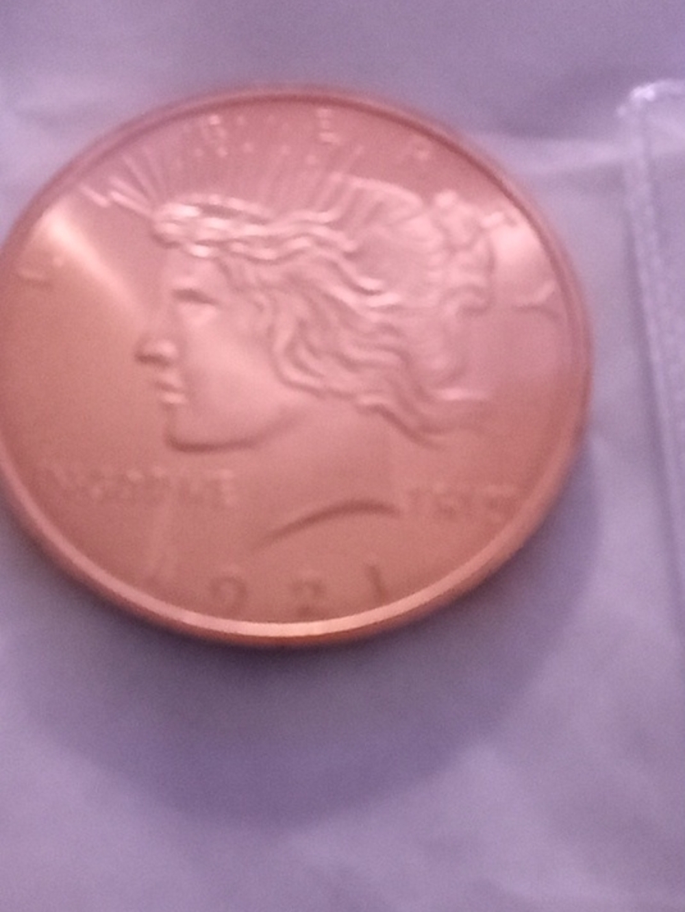 Copper-Tone Round Coin Pendant - Classic Copper Finish